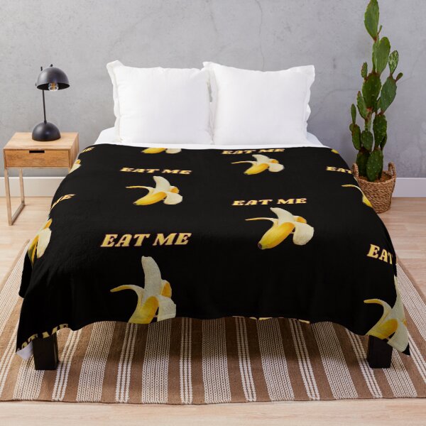 Item preview, Real like banana with text Eat Me on a transparent background.  designed and sold by BumbleVee ☀️.