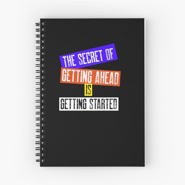 Item preview, The Secret of Getting Ahead is Getting Started - Inspirational Quotes designed and sold by theredsharp.