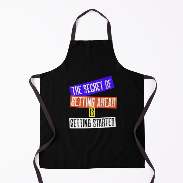 Item preview, The Secret of Getting Ahead is Getting Started - Inspirational Quotes designed and sold by theredsharp.