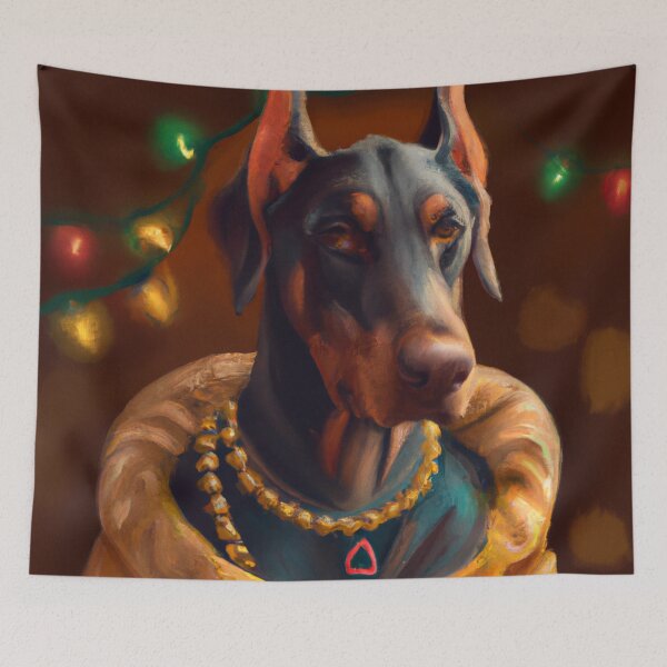Item preview, Cute Dobermann Drawing designed and sold by WeHeartAnimals.
