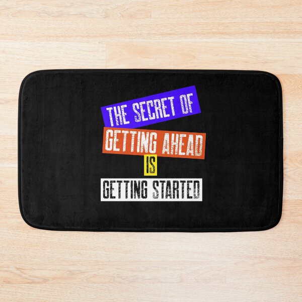 Item preview, The Secret of Getting Ahead is Getting Started - Inspirational Quotes designed and sold by theredsharp.