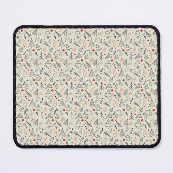 Item preview, Christmas trees on cream background designed and sold by KataMarekArt.