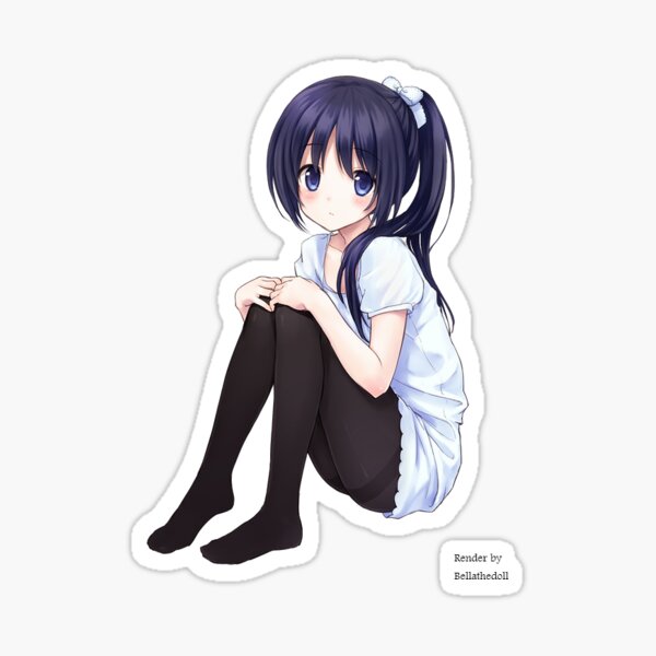 Cute Anime Girl Sticker gambar ke 10