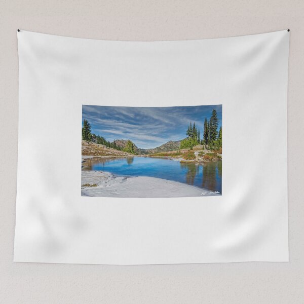 Item preview, Fresh Snow Around an Alpine Lake designed and sold by Jeff Goulden Photography.