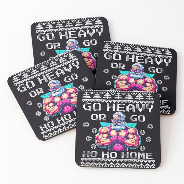 Item preview, Go Heavy Or Go Ho-Ho-Home - Fun Gym Working LIfting Ugly Festive Design designed and sold by madtoyman.