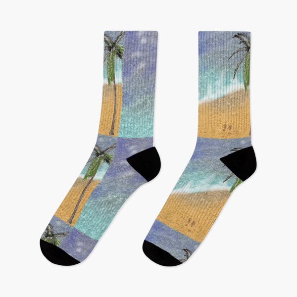 Item preview, suny beach day with palm tree designed and sold by Laborareh.