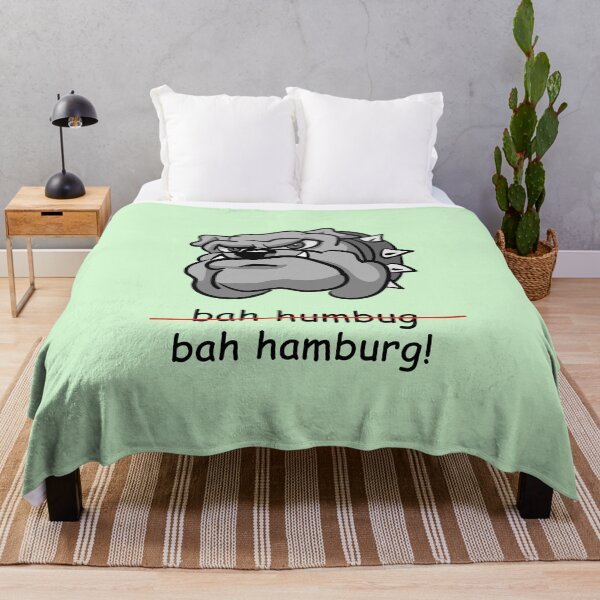 Item preview, Anti-Holiday: Bulldog "Bah Humbug (crossed out). bah hamburg!" designed and sold by SomeGuyLou.