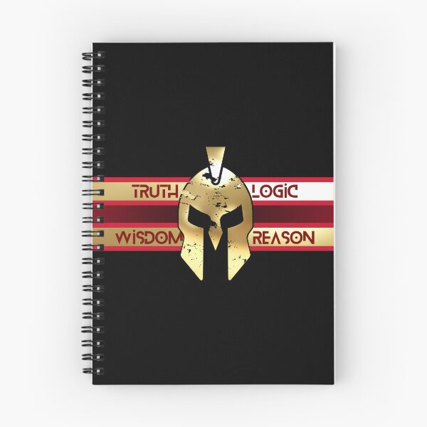Item preview, Spartan Truth Logic Wisdom Reason Red Gold Black designed and sold by Yiorgos Designs.