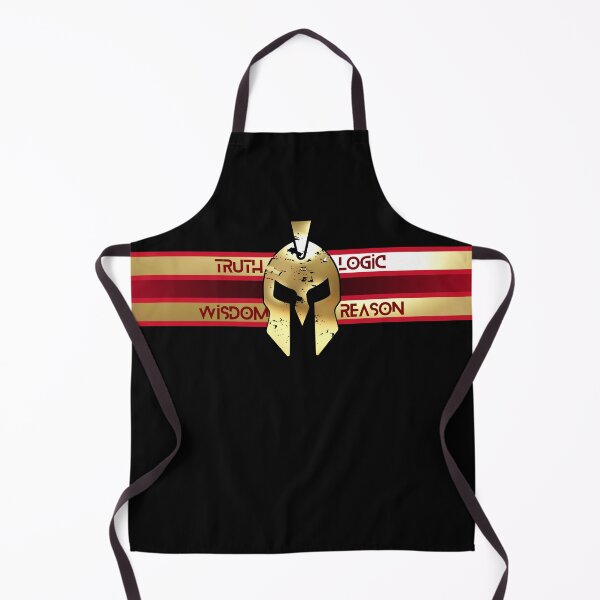 Item preview, Spartan Truth Logic Wisdom Reason Red Gold Black designed and sold by Yiorgos Designs.