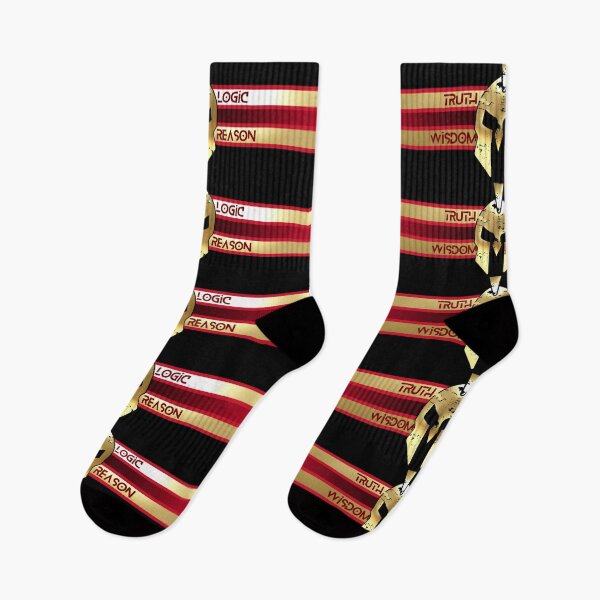 Item preview, Spartan Truth Logic Wisdom Reason Red Gold Black designed and sold by Yiorgos Designs.