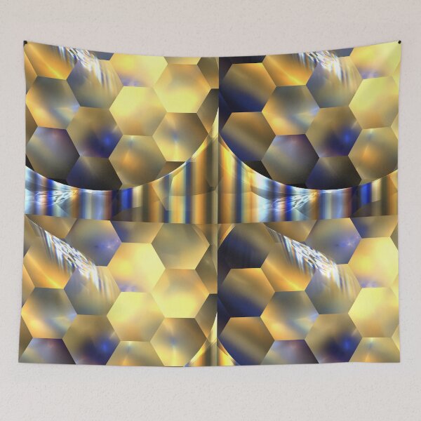 Item preview, Blue Gold Honeycomb designed and sold by KimSyOk.