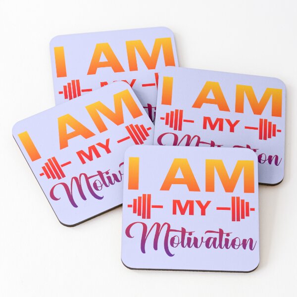 Item preview, I Am My Motivation  (gym lovers design and weight lifting gift, weight lifters gift designed and sold by CristalleLisa.