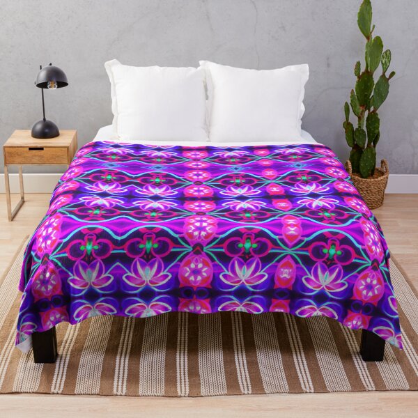 Item preview, Neon Lotus Flower Pattern designed and sold by ZenEverAI.