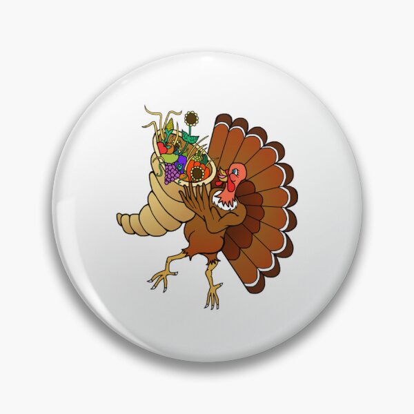 Item preview, Turkey with Cornucopia Harvest Bouquet designed and sold by DanteBarreto.