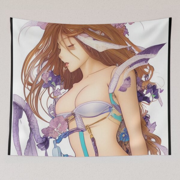 Item preview, Coral Brunette Mermaid Water coloring designed and sold by DesignerKin.