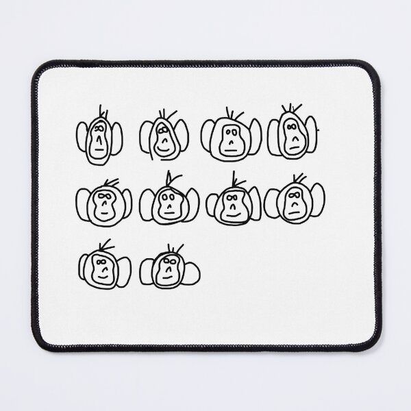 Item preview, Leo Fitz - Counting Monkeys - Black designed and sold by LaAngol.