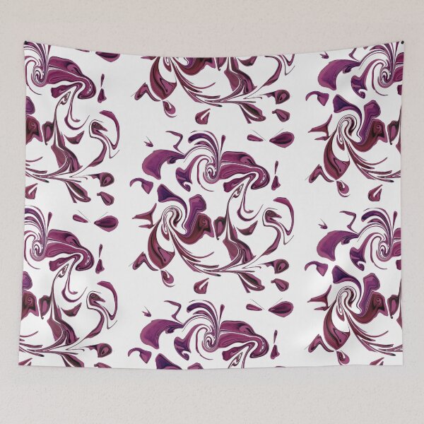 Item preview, Birds and me, burgundy designed and sold by FlossOrFi.