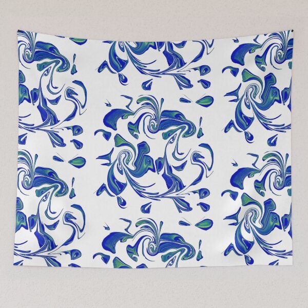 Item preview, Birds and me, Blue and green designed and sold by FlossOrFi.