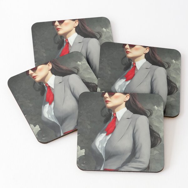 Item preview, A girl wearing a business suit designed and sold by DrawItOnce.