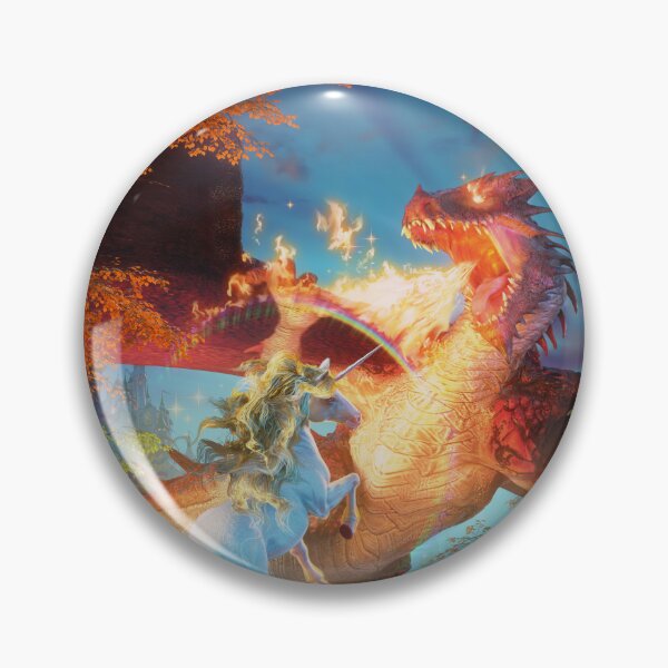 Item preview, Dragon and the Unicorn Battle designed and sold by DavidPenfound.