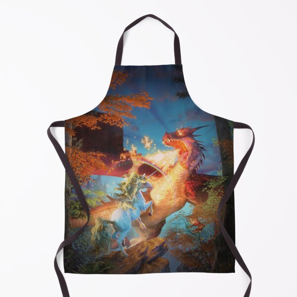 Item preview, Dragon and the Unicorn Battle designed and sold by DavidPenfound.