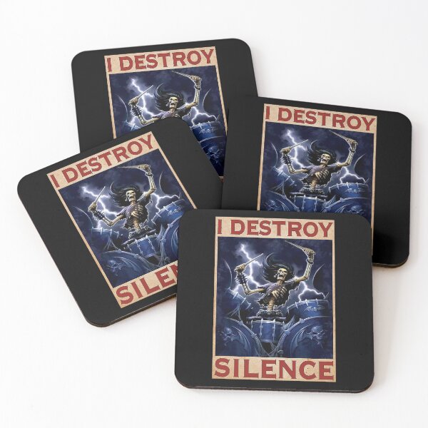 Item preview, DRUM I Destroy Silence  designed and sold by SEANPARKERAU.
