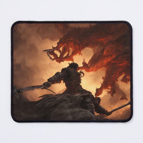 Item preview, fighting a giant dragon in a dungeon designed and sold by DrawItOnce.