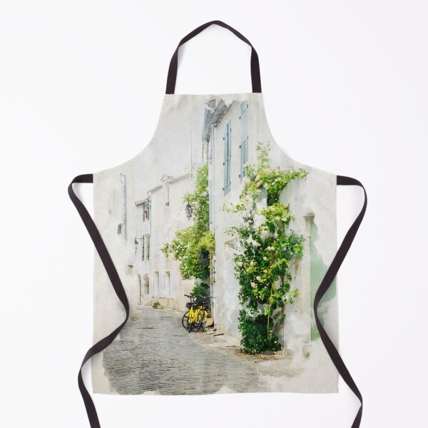 Item preview, Watercolor of alley on ile de Ré designed and sold by FotoMahieu.