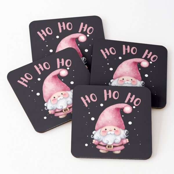 Item preview, Vintage Pink Gnome Santa and Snow, Cute Christmas Festive Fun designed and sold by madtoyman.