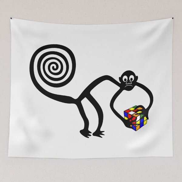 Item preview, Monkey with a complex puzzle designed and sold by siloto.