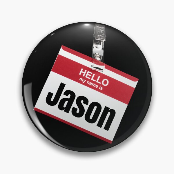 Item preview, Hello my name is Jason Nametag Novelty Funny Sticker designed and sold by 27th-Tee.
