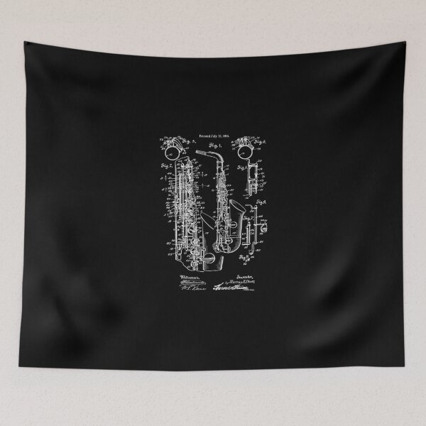 Item preview, Jazz Saxophone Vintage Patent Print 1915 Lightweight Sweatshirt designed and sold by Pastiesstore61.