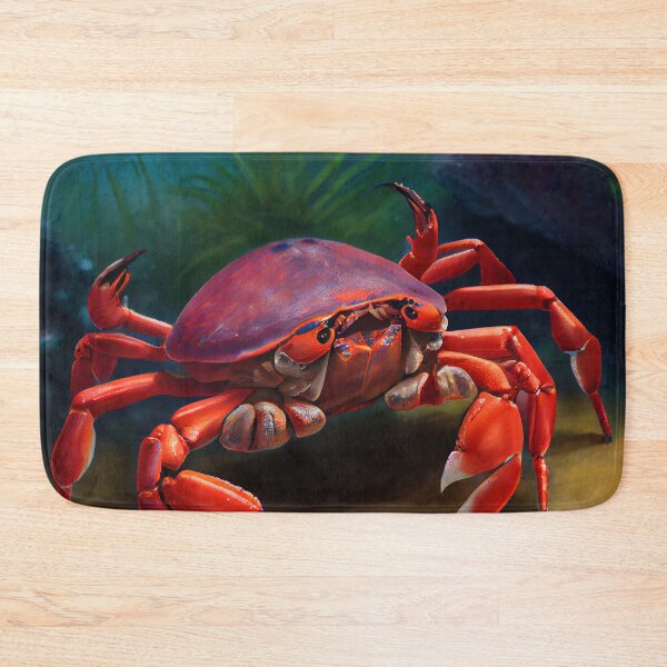 Item preview, Tropical Red Land Crab- Oil Painting designed and sold by ABArtByAlexST.