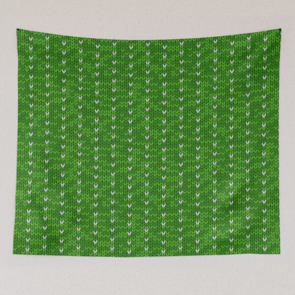 Item preview, Scandinavian Green Fairisle Knitting Pattern designed and sold by Dewlangrial.