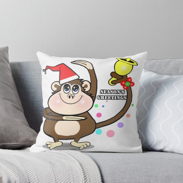 Item preview, Monkey-Season's greetings  designed and sold by Shirley cute art .