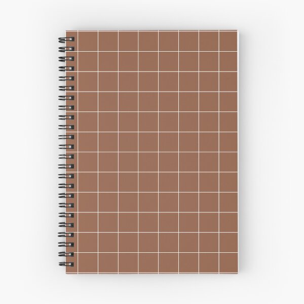 Item preview, Windowpane Check Grid (white/spice brown) designed and sold by Design Minds Boutique.