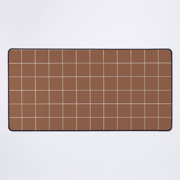 Item preview, Windowpane Check Grid (white/spice brown) designed and sold by Design Minds Boutique.