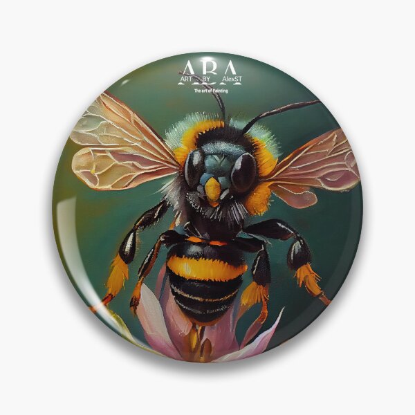 Item preview, Tropical Bee- Oil Painting designed and sold by ABArtByAlexST.