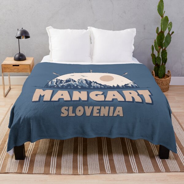 Item preview, Mangart Slovenia Vintage Mountain Hiking Design designed and sold by CynthiaGraphics.