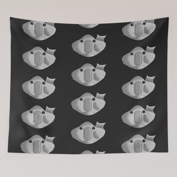 Item preview, gray blobfish in popart style designed and sold by Laborareh.