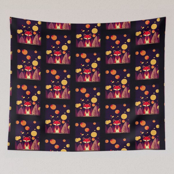Item preview, Cute Fox in Woods - Bokeh Modern Design Fun  designed and sold by madtoyman.