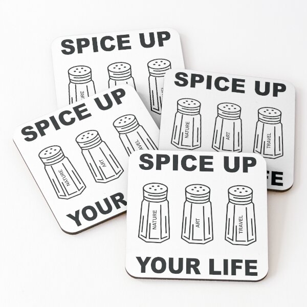 Item preview, Spice Up Your Life Pun Punny Art Aesthetic Vintage Retro Art Black White designed and sold by MarzStudio.