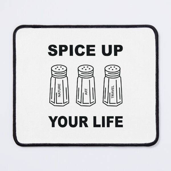 Item preview, Spice Up Your Life Pun Punny Art Aesthetic Vintage Retro Art Black White designed and sold by MarzStudio.