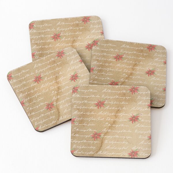 Item preview, Nostalgic Christmas Red Poinsettias designed and sold by OByD.