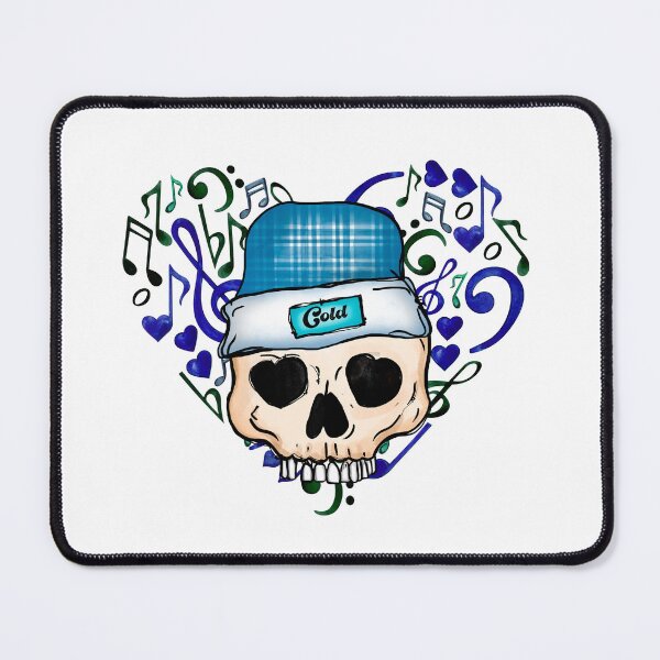 Item preview, Skull Music Love Heart Notes Take Care designed and sold by wescor5000.