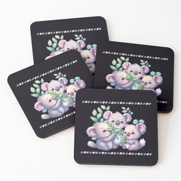 Item preview, Australian Koala Family Eating Eucalyptus, Koala Lover Fun designed and sold by madtoyman.