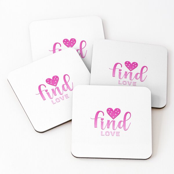 Item preview, Find Love Pink Quote Heart designed and sold by wescor5000.