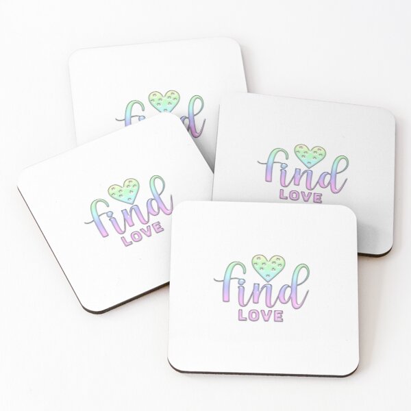 Aperçu de l'œuvre Multi Color Find Love Purple Quote Heart créée et vendue par wescor5000.