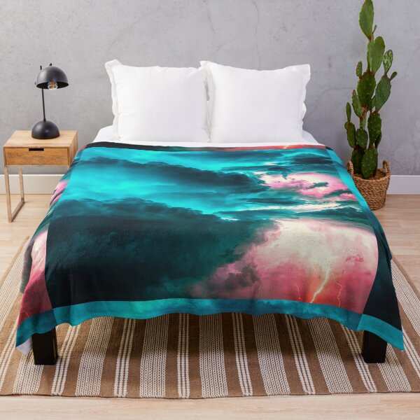 Item preview, Turquoise Sky And Pink Clouds Storm designed and sold by FabDesigns91.