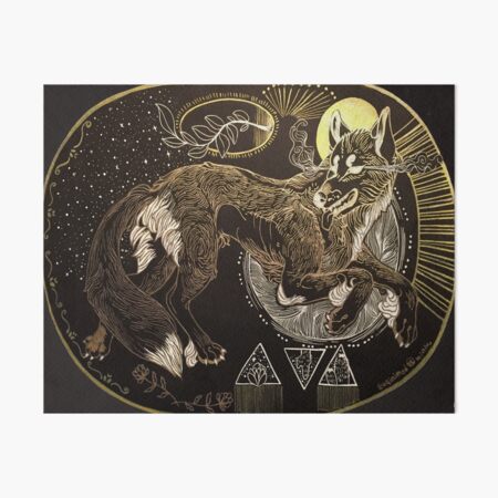 Desert wolf Art Board Print
